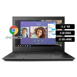 Chromebook Lenovo 100E, AMD A4-9120C, 4GB, 32GB, 11.6", SO Chrome