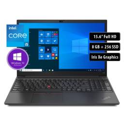 Notebook Lenovo ThinkPad E15, Core i5-1135G7, 8GB, 256SSD, 15.6'' FHD, Win 10 Pro