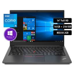 Notebook Lenovo Thinkpad E14, Core I5-1135G7, 16GB, 256SSD, 14'' FHD, MX350 2GB
