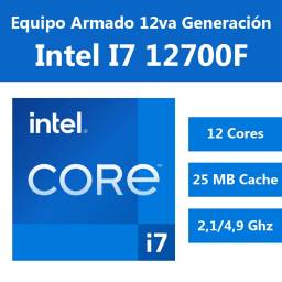 INTEL Core I7 12700F 12va Gen + Mother H610M (Configura tu PC)