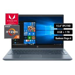 Notebook HP 15-cw1500la, AMD Ryzen 3 3300u, 8GB, 1TB, 15.6" FHD, Win 10