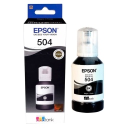 Botellas de Tinta Epson T504 Negro L4150/L4160/L6161