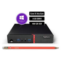 Equipo Lenovo Tiny M700, Core i5 6ta, 8Gb, 480GB SSD, Win 10 Pro