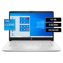 Notebook HP 14-CF2535LA, Core i5-10210U, 8GB, 256SSD, 14 HD, Win 11