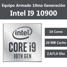 INTEL Core I9 10900 10ma Gen UHD 630 + Mother H510M (Configura tu PC)