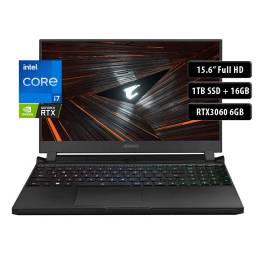 Notebook Gigabyte Aorus 5, Core i7-12700H, 1TB SSD, 16GB, 15,6" FHD, RTX3060