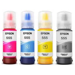 Pack de 4 Botellas de Tinta Epson T555 L8160/L8180