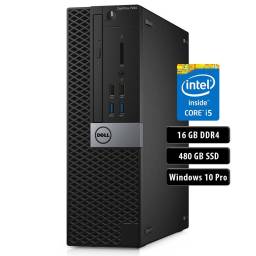 Equipo Dell Optiplex 7040, Core I5 6600, 16Gb, 480 SSD, Win 10 Pro