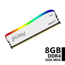 Memoria Kingston Fury White RGB DDR4 8GB 3600 Mhz