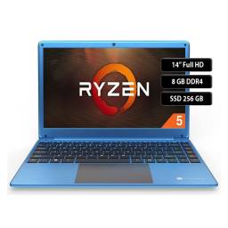 Notebook Gateway, AMD Ryzen 5 3500U, 8Gb, 256SSD, 14.1" FHD, Win 11 Azul