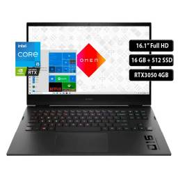 Notebook HP Omen 16-B0507LA, Core i5-11400H, 16GB, 512SSD, 16.1" FHD, RTX3050 4GB