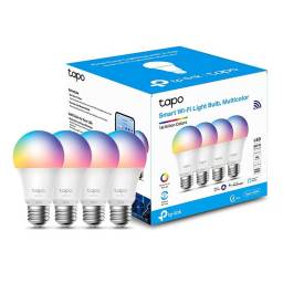 KIT 4 Lmparas LED Smart Wi-Fi TP-LINK TAPO L530E Con Cambios de Color