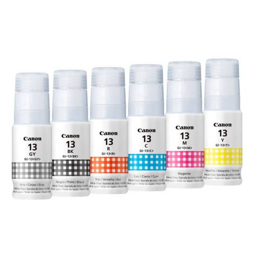 Pack de 6 Botellas de Tinta Canon GL-13 G510/G610