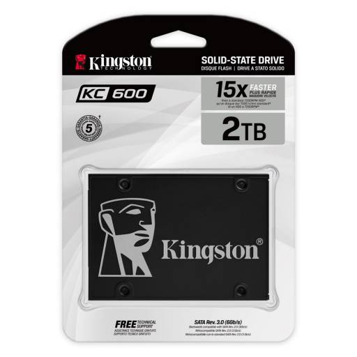 Disco S�lido SSD 2 TB Kingston KC600 2.5" Sata 3