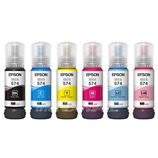 Pack de 6 Botellas de Tinta Epson T574 L8050/L18050