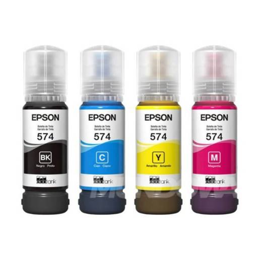 Pack de 4 Botellas de Tinta Epson T574 L8050/L18050