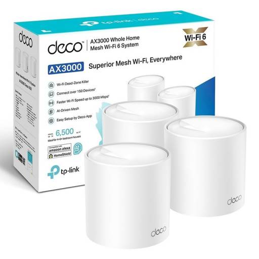Access Point TP-LINK Deco X50 Interior Mesh AX3000 (Pack 3 unidades)