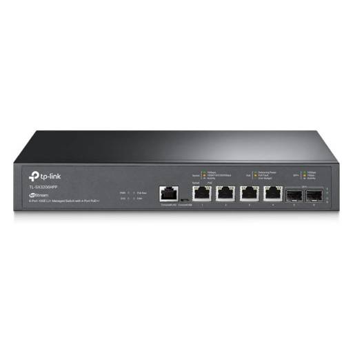 Switch TP-LINK TL-SX3206HPP 4 Puertos RJ45 10G PoE + 2 SFP 10Gbps