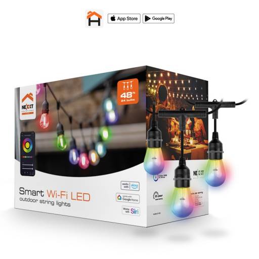 Guirnalda de Luces Inteligente RGB Wi-Fi NHB-O100 24 unidades
