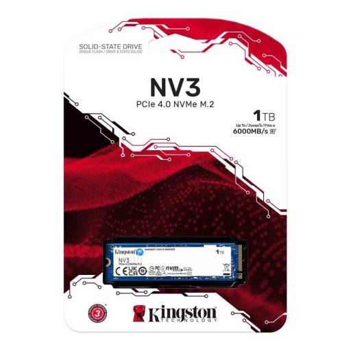 Disco S�lido SSD 1 TB Kingston NV3 NVMe PCIe 4.0