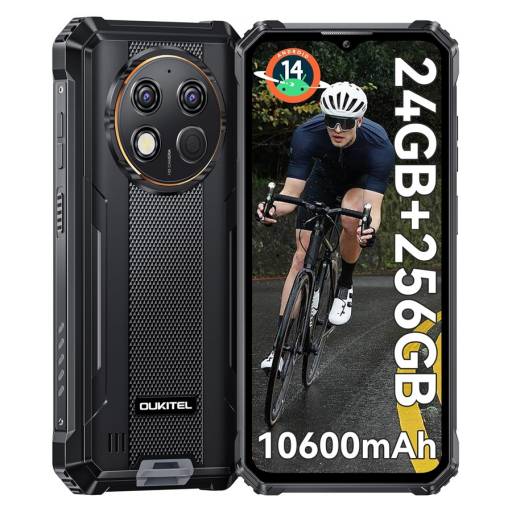 Celular Robusto Oukitel G1 6.52" HD 6GB+18GB Ram 256GB Rom 10600mAh