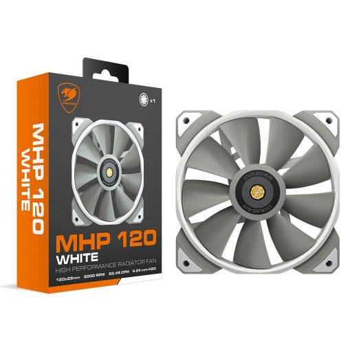 Fan Cooler Cougar MHP120 Blanco 120x120 (1 Unidad)