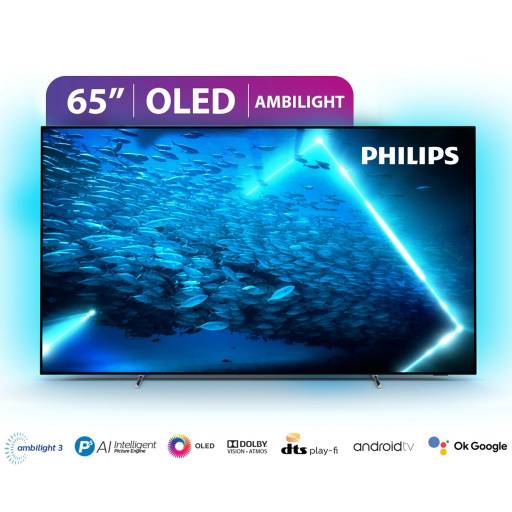 Televisor OLED Smart TV Philips 65OLED707 65" 4K Ambilight - 3 USB, 4 HDMI