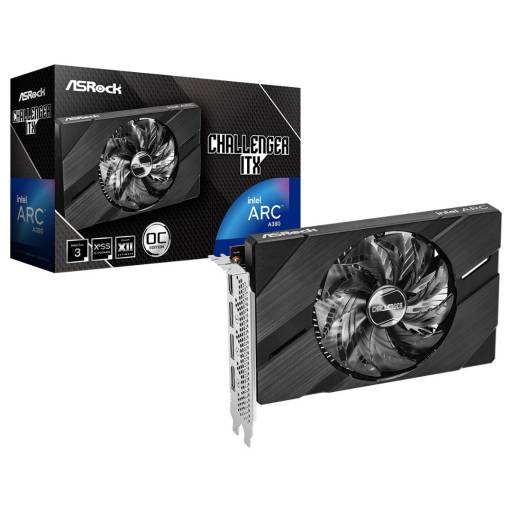 Tarjeta de Video Asrock A380 ARC Challenger ITX 6 GB GDDR6