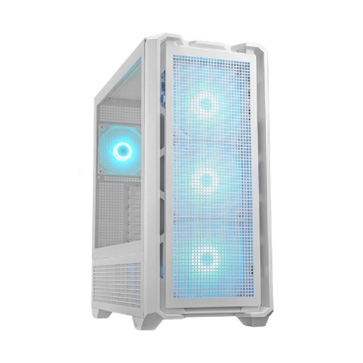 Gabinete Cougar Mx600 4 Fanes ARGB Blanco