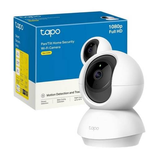 Cmara Wi-Fi TP-LINK TAPO C200C Rotatoria Con Visin Nocturna