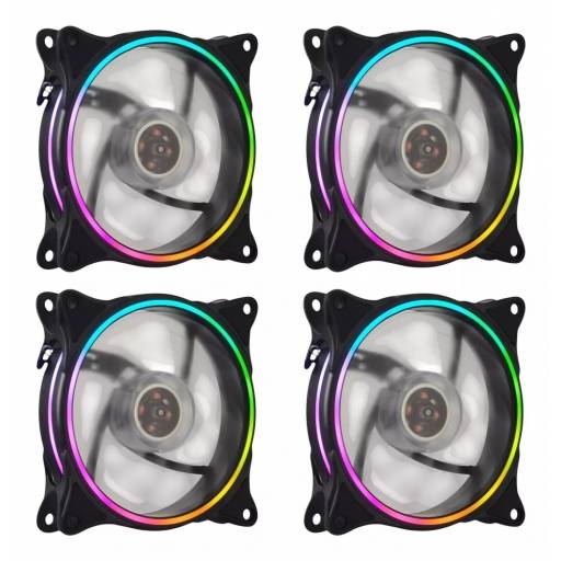 Fan Cooler Shot Gaming RGB 120x120 (KIT 4 Unidades)