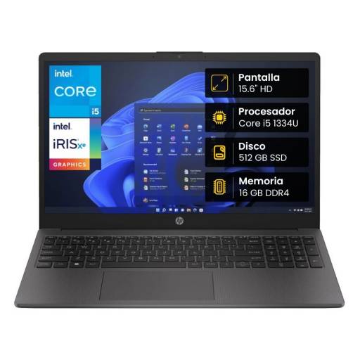 Notebook HP 250 G10 Core i5-1334U 16GB 512SSD 15.6" HD Win 11 Pro