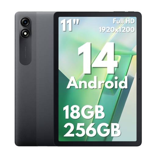 Tablet Blackview Tab 9 de 11" 6GB+12GB Ram 256GB Rom Android 14 Gris
