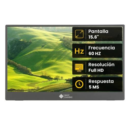 Monitor Portable Shot Home & Office SG156PM02 15.6" IPS Full HD