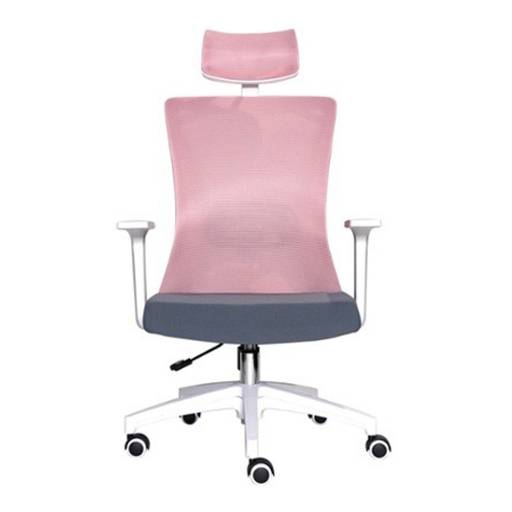 Silla Escritorio Ergon�mica Fantech OCA258 Sakura Rosado/Gris
