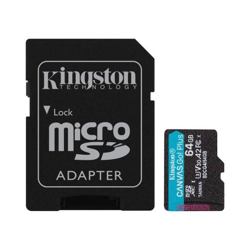 Memoria MicroSD Kingston 64 GB Canvas Go Plus G4 C/Adap