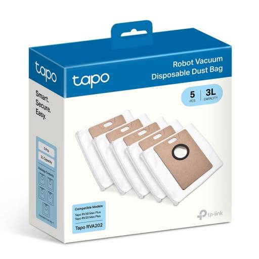 KIT de 5 Bolsas de Residuos TP-LINK Tapo RVA202 para RV20 RV30 Max Plus