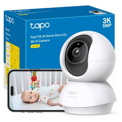 Cmara Wi-Fi TP-LINK TAPO C230 3K 5MP y Deteccin IA