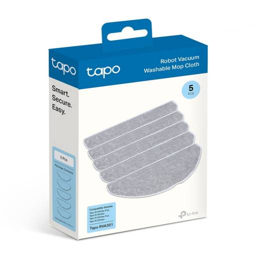 KIT de 5 Mopas de Fregado TP-LINK Tapo RVA301 RV20/RV30 Max y Max Plus