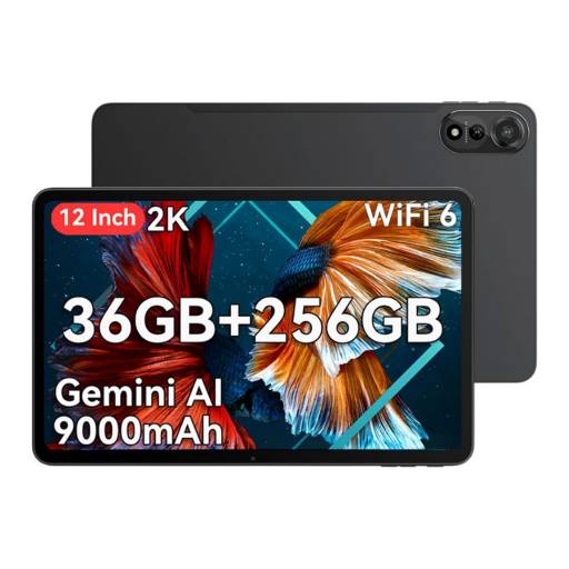 Tablet Blackview Mega 2 de 10.1" 12GB+24GB Ram 256GB Rom Android 15 Gris