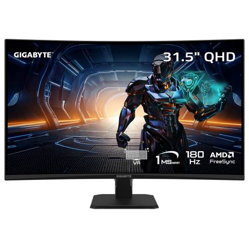 Monitor Gigabyte Curvo GS32QCA 32" QHD 180Hz - 2xHDMI, DP
