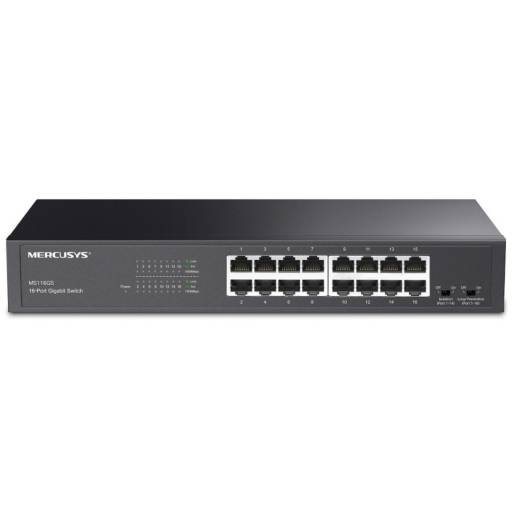 Switch Mercusys MS116GS 16 Puertos 10/100/1000 Carcasa Met�lica