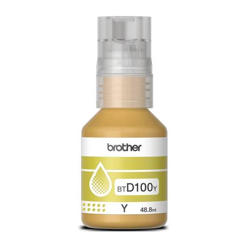 Botella de Tinta Brother D100 Amarilla T230 T430W T530W T730DW T830DW