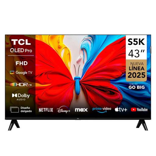 Televisor QLED Smart TV TCL 43S5K 43" Full HD Google TV