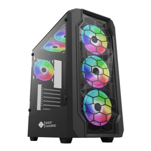 Gabinete Gamer Shot SUP-8010-80A Vidrio Templado (Sin Fuente)