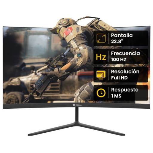 Monitor Shot Gaming Curvo SG238C4 24" Full HD 100Hz - DP, HDMI Negro