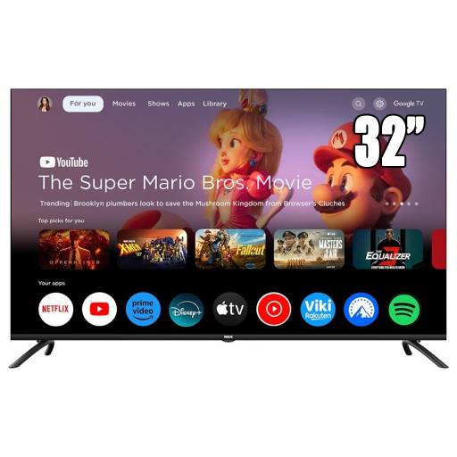Televisor LED Smart TV RCA R32GL100 32" HD Google TV - 2 USB, 2 HDMI