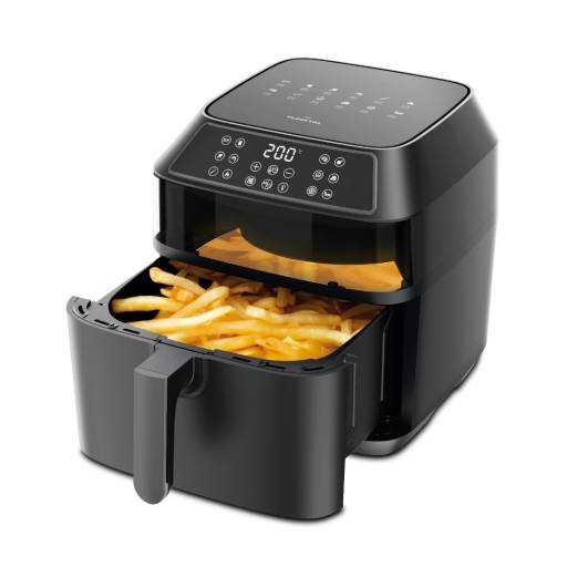 Freidora Punktal PK-013FD Sin Aceite Control Digital 8 Lts. Negro