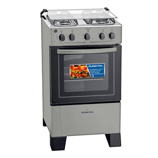 Cocina Super Gas Punktal PK-420 Mesada Inox Titanium