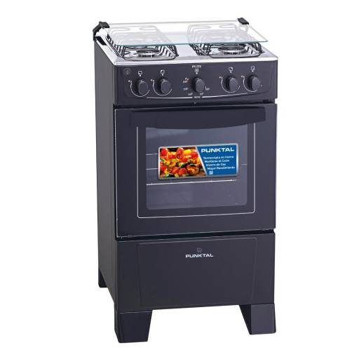 Cocina Super Gas Punktal PK-375C Mesada Inox Plata